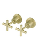 Cross Handle Jumper Valve Wall Top Assemblies - Tiger Bronze - MW08JL-BB