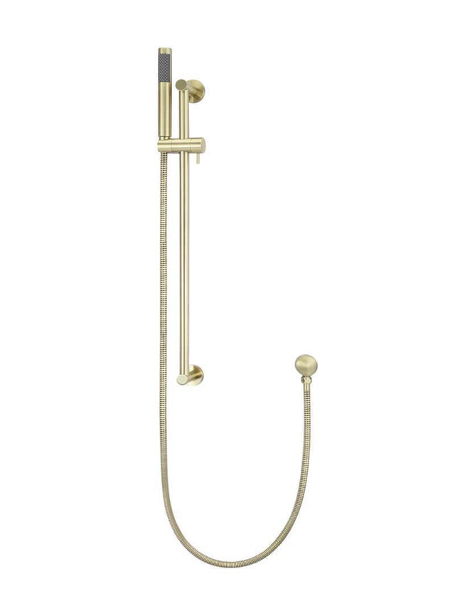 Meir Round Shower on Rail Column, Single Function Hand Shower - Tiger Bronze (SKU: MZ0402-R-BB) Image - 1