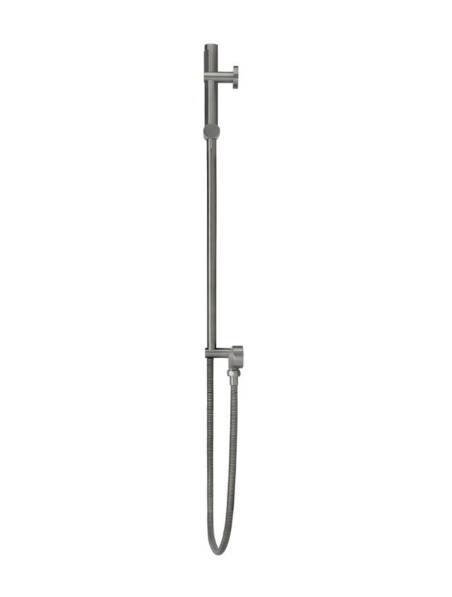 Meir Round Shower on Rail Column, Single Function Hand Shower - Shadow (SKU: MZ0402-R-PVDGM) Image - 3