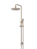 Round Combination Shower Rail, 200mm Head, Single Function Hand Shower - Champagne - MZ0704-R-CH