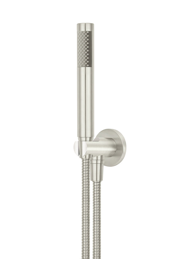 Meir Round Hand Shower on Fixed Bracket - PVD Brushed Nickel (SKU: MZ08-R-PVDBN) Image - 1