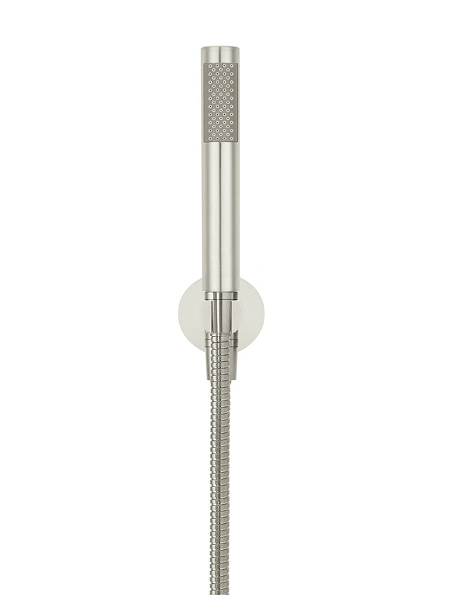 Meir Round Hand Shower on Fixed Bracket - PVD Brushed Nickel (SKU: MZ08-R-PVDBN) Image - 2