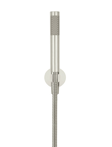 Round Hand Shower on Fixed Bracket - PVD Brushed Nickel