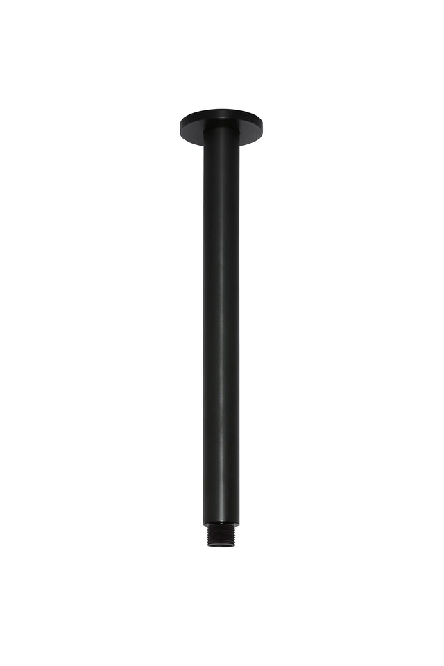 Meir Round Ceiling Shower Arm 300mm - Matte Black (SKU: MA07-300) Image - 1