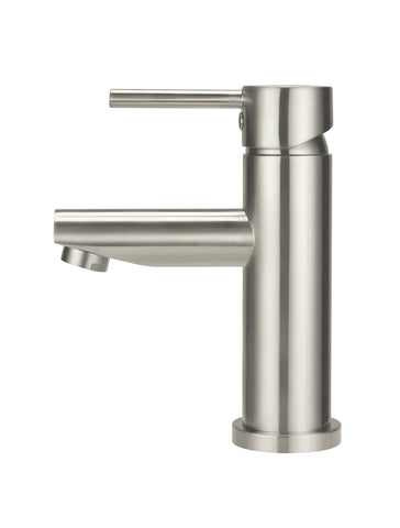 Round Basin Mixer - PVD Brushed Nickel