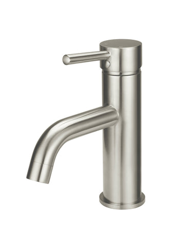 Round Basin Mixer Curved - PVD Brushed Nickel