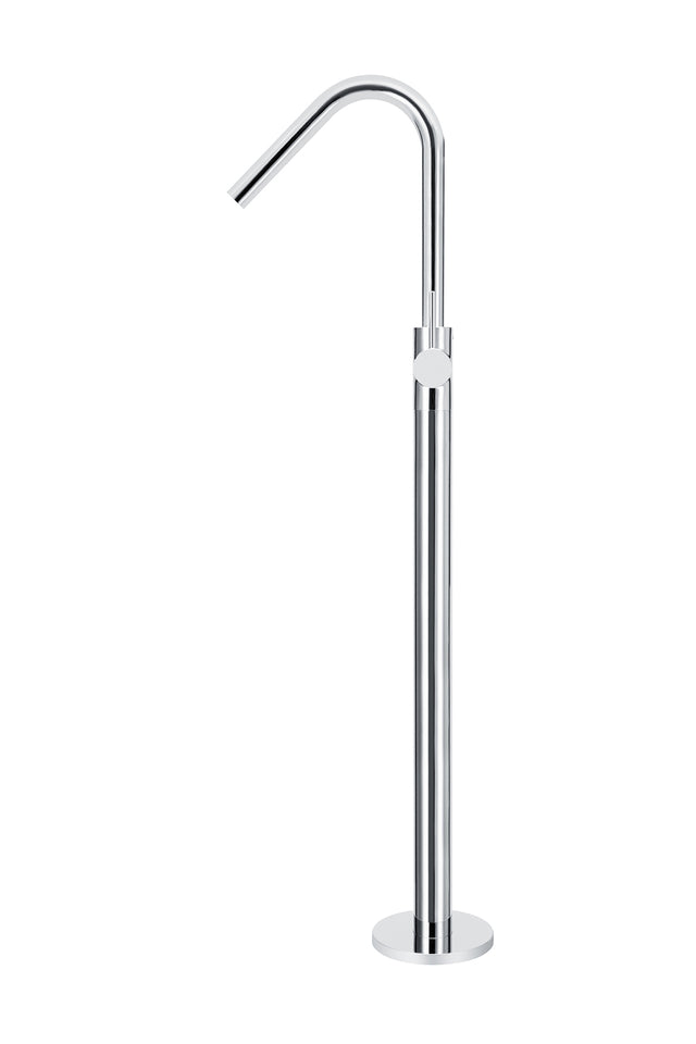 Meir Round Freestanding Bath Spout and Hand Shower - Polished Chrome (SKU: MB09-C) Image - 2