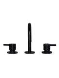 Round Three Piece Basin Tap - Matte Black - MB10