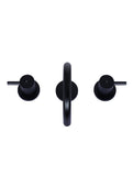 Round Three Piece Basin Tap - Matte Black - MB10