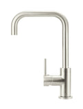 Round Kitchen Mixer Tap Curved - PVD Brushed Nickel - MK02-PVDBN