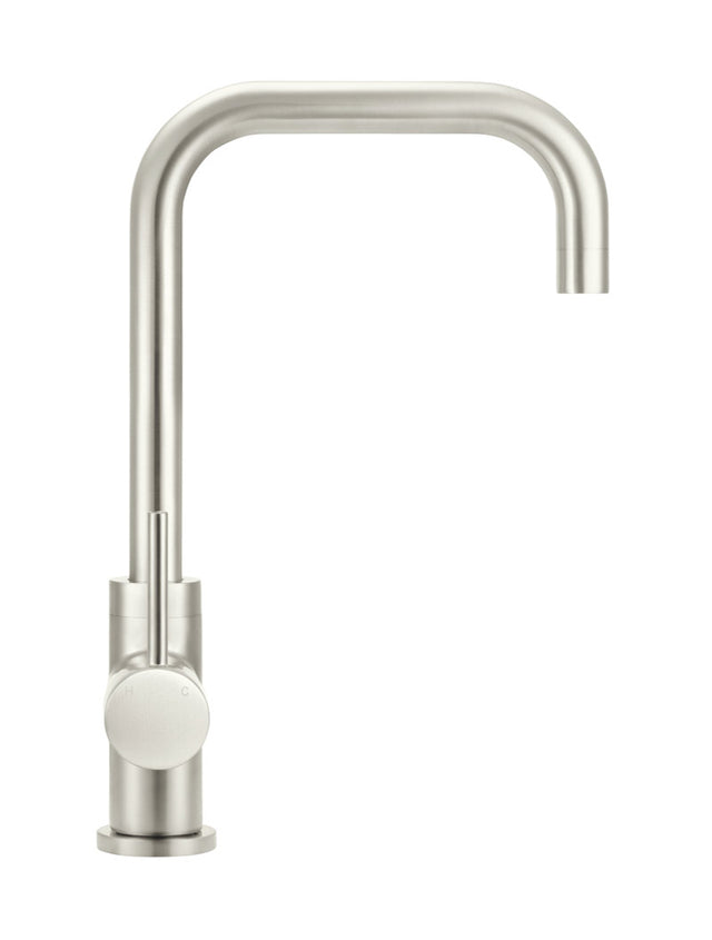 Meir Round Kitchen Mixer Tap Curved - PVD Brushed Nickel (SKU: MK02-PVDBN) Image - 4