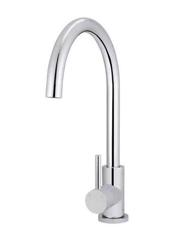 Round Kitchen Mixer Tap - Polished Chrome