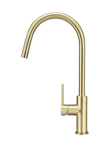 Round Piccola Pull Out Kitchen Mixer Tap - Tiger Bronze