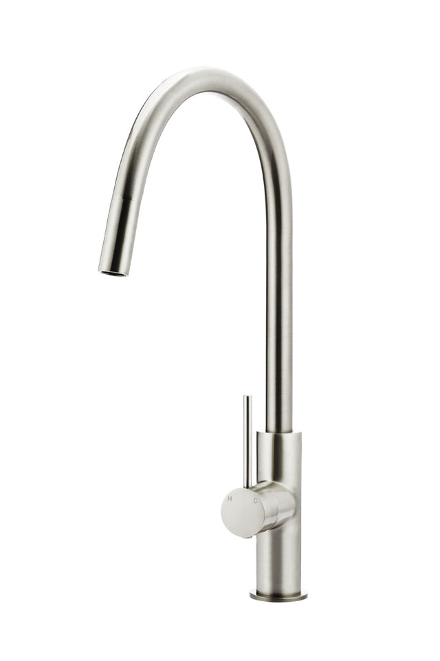 Meir Piccola Pull Out Kitchen Mixer Tap - PVD Brushed Nickel (SKU: MK17-PVDBN) Image - 1