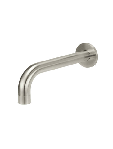 Round Wall Spout for Bath or Basin - PVD Brushed Nickel