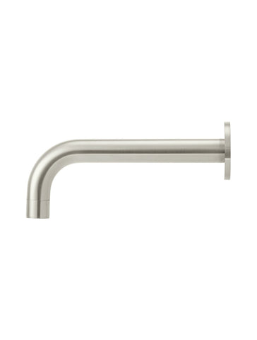 Round Wall Spout for Bath or Basin - PVD Brushed Nickel