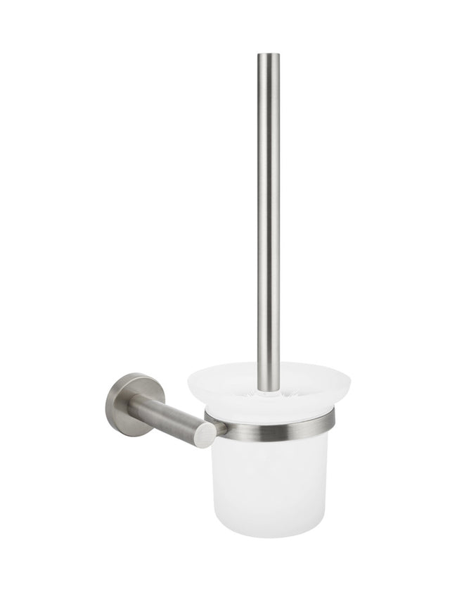 Meir Round Toilet Brush & Holder - PVD Brushed Nickel (SKU: MTO01-R-PVDBN) Image - 1
