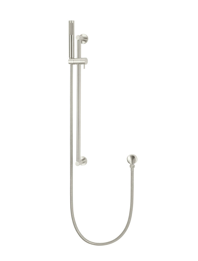 Meir Round Shower on Rail Column, Single Function Hand Shower - Brushed Nickel (SKU: MZ0402-R-PVDBN) Image - 1