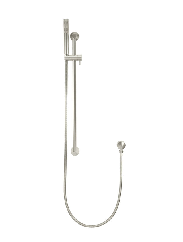 Meir Round Shower on Rail Column, Single Function Hand Shower - Brushed Nickel (SKU: MZ0402-R-PVDBN) Image - 2